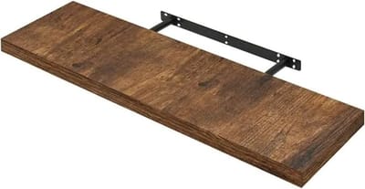 NordHaus Zwevende Wandplank - Boekenplank - Display Plank - Onzichtbare Montage - 70 cm Rustic Brown