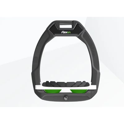 Veiligheidsspanners voor het paardrijden Incliné Grip Antraciet/Wit/Groen Flex-On Safe-On