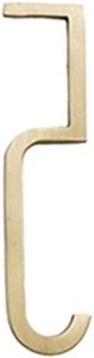 Huisnummer Digitaal - Adres Nummer - Huis Verfraaien - Massief Messing - 70 mm Hoog - Nummer 5