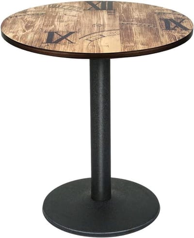 OHMG Moderne Scandinavische vierkante eettafel, eenvoudige tafel voor keuken, eetkamer en woonkamer, MDF-hout, voor 2-4 personen, eetkamer, woonkamer, kantoor (cirkelvormig - 60 x 60 x 75 cm-A)