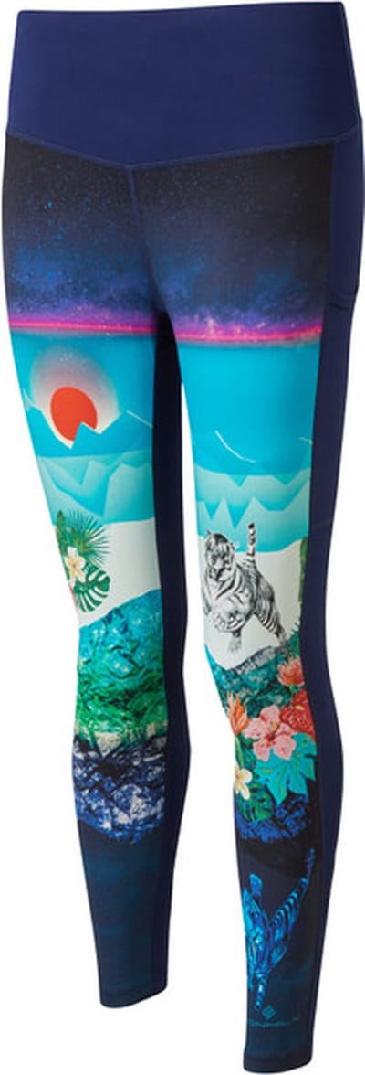 Ronhill Life Crop Tight Dames - Sportbroeken - donkerblauw - Vrouwen - XS