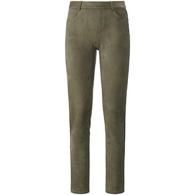 Broek zonder sluiting pasvorm Sylvia Van Peter Hahn groen