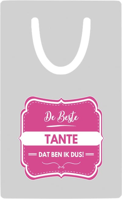 Hacebo® - De beste tante metalen boekenlegger- Tante - een tante - verjaardagscadeau - verjaardag - cadeau voor tante - cadeau - kado - geschenk - gift - tante artikelen Bladwijzer boekenleggers - 7.6 cm x 5cm
