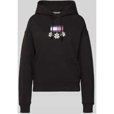 Hoodie met label- en motiefprint, model 'DAISY FLAG'