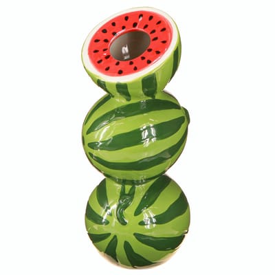 Vaas watermeloen keramiek vaas zomerdecoratie keramiek H22cm