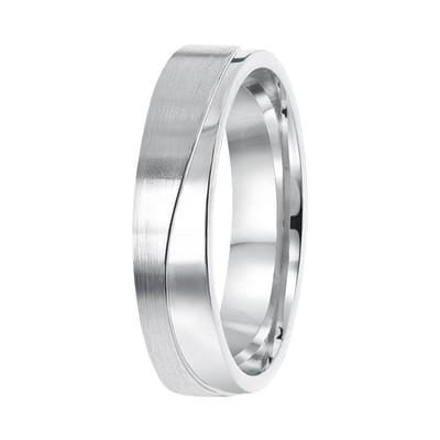 Lucardi Heren Vriendschapsring Santorini - Ring - Vaderdag Cadeautje - Echt Zilver - Zilverkleurig
