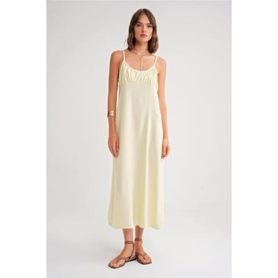 Gelaagde Maxi-jurk met Gathered Detail