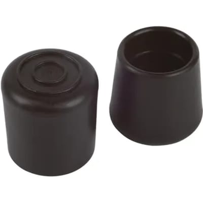 Fix-o-moll Stoelpootdop - Antislip - Rond Rubber Zwart - Diam. 22mm - 4 Stuks