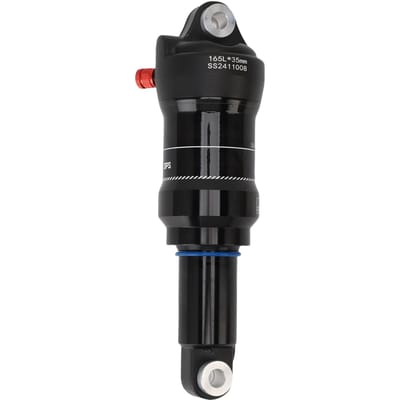 Amortisseur Arrière de Vélo Alliage d'Aluminium 165mm Léger Amortisseur Arrière à Pression d'Air pour Montagne black