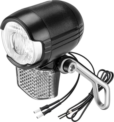 Fietskoplamp 30 LUX LED met StVZO goedkeuring - Dynamo Aangedreven Verlichting voor Fietsen