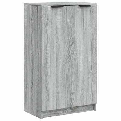 vidaXL - Schoenenkast - 59x35x100 - cm - bewerkt - hout - grijs - sonoma - eikenkleur