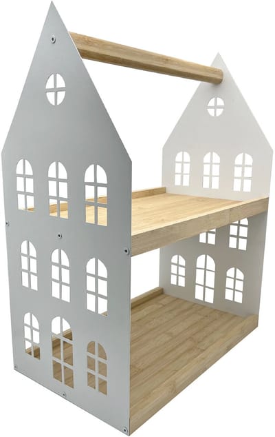 UNUS® Etagère met 2 lagen en handvat in verschillende designs grijs
