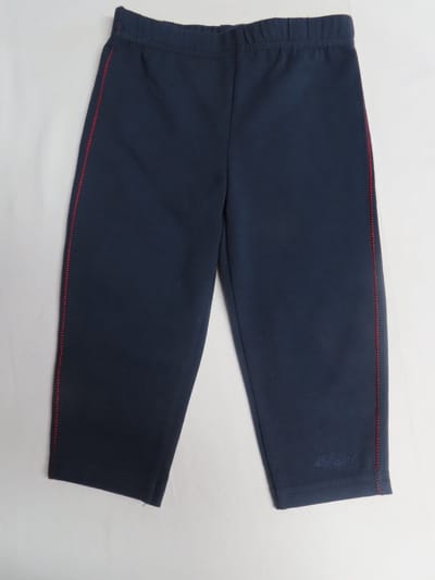 Legging - Meisje - Marine afgewerkt met rood - 12maand 74
