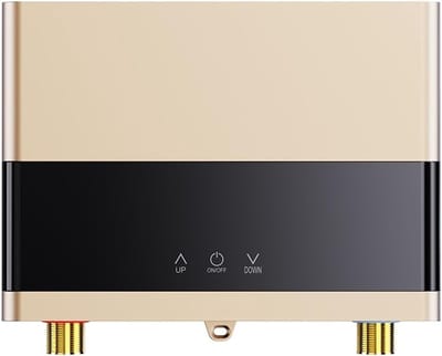 Doorstroomwaterverwarmer Elektrisch - Boiler Keuken Badkamer - Direct Warm Water - LCD Temperatuurdisplay - 220*178*60mm - Goud
