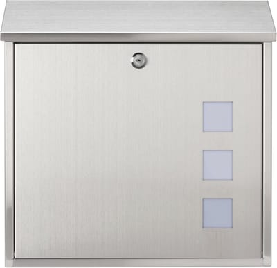Weerbestendige Wandbrievenbus RVS 37x36x11cm - Veilig en Ruim voor A4 Post