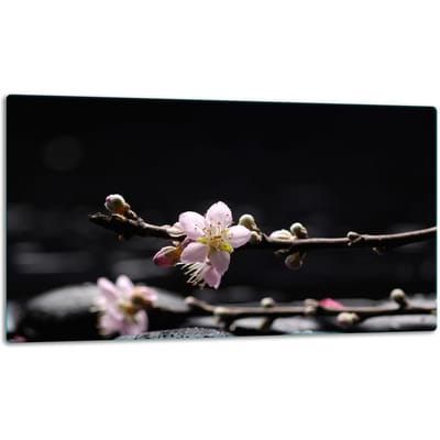 TMK ArtDeko - Snijplank - Glas - 52x30cm - Kleurige Bloemen