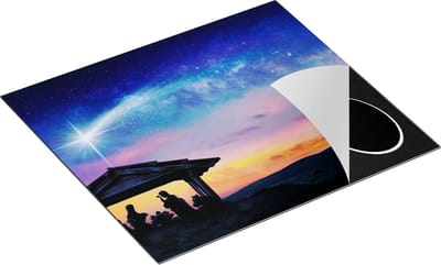 Chefcare Inductie Beschermer Heilige Familie van Jezus met de Ster van Bethlehem - 60x50 cm - Afdekplaat Inductie - Kookplaat Beschermer - Inductie Mat