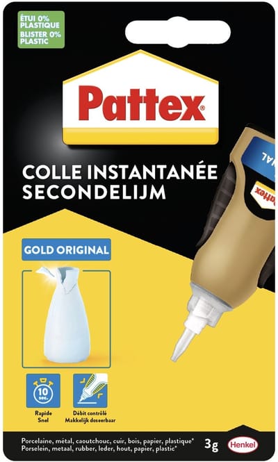 Pattex Secondelijm Gold Original - 12 x 3 gr - Voordeelverpakking