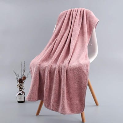 35*75 Dikke en grote Bamboe Houtskool Koraal Fluwelen Badhanddoek Voor Volwassenen Zachte Absorberende Microvezel Stoffen Handdoek Huishoudelijke Badkamer Handdoek 35X75CM