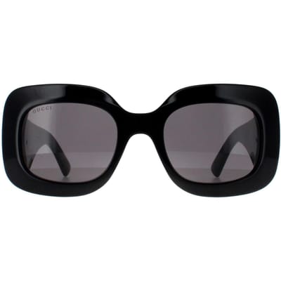 Gucci vierkant dames zwart met zilvergrijs GG1695S
