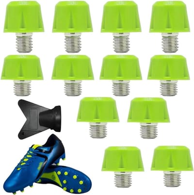 Set van 12 M5 Schroefpennen, Schroefdikte 5 mm, Universele Voetbalschoenen Spikes, Stabiele Antislip Voetbalstuds voor Voetbalschoenen, Duurzame Schoenstiften en Sportaccessoires
