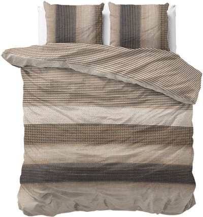 Dekbed-Discounter - Sleeptime Pure Dekbedovertrek 140 x 200/220 cm - Verkoelend Katoen - Korte instopstrook - Wassen op 40 graden - Inclusief 1 kussensloop - Mauro