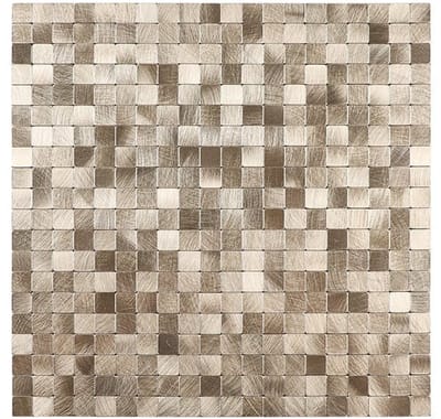 Zelfklevende Mozaïek tegels - Vierkant Goud - plaktegels - wandtegels zelfklevend - 30x30cm