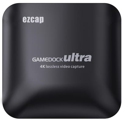 Ezcap326C 4K Video Game Capture Card HDR Loop Mic In 1080P 60fps 120FPS Opnamebox USB 3.1 Type zwart