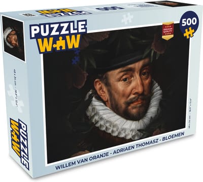 Puzzel Willem van Oranje - Adriaen Thomasz - Bloemen - Legpuzzel - Puzzel 500 stukjes