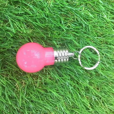 Fahsion Kleurrijke veranderende LED-zaklamp Mini lichtgevende gloeilamp sleutelhanger Creatief speelgoed cadeau pink