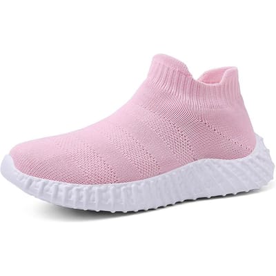 Kinderen hardloopsneakers jongens kinderschoenen mesh ademend antislip wandelen patchwork tennis peuter zachte zool meisjes schoenen 36 white