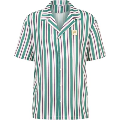 Oversized satijnen polo Fila Lastro Striped