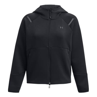 Under Armour Dames-sweatjack ‘Unstoppable’ in twee kleuren (Zwart)