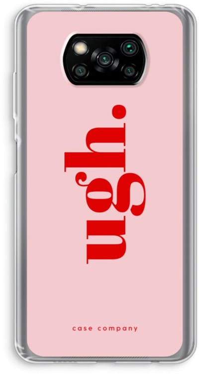 Case Company® - Hoesje geschikt voor Poco X3 Pro hoesje - Ugh - Soft Cover Telefoonhoesje - Bescherming aan alle Kanten en Schermrand
