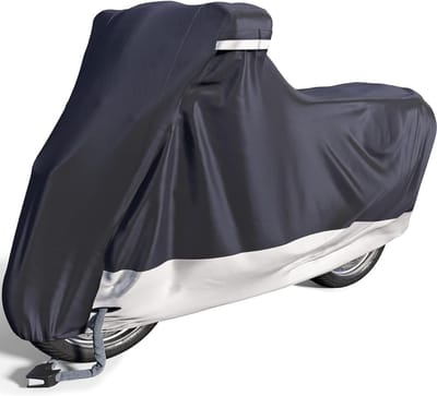 TIM® Motorhoes - Scooterhoes - Waterdichte motorhoes - Motorhoes waterdicht buiten – Krasvrij en Wintervast - Waterdicht - Zwart - 190cm x 80cm x 115cm