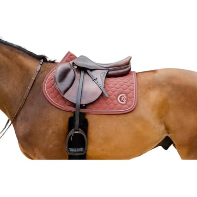 Kentucky Horsewear - Zadeldoek onion quilt 3D logo jumping fuchsia