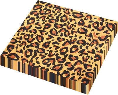 Leopard Print Silken Papieren Decoraties voor Jungle Safari Thema Feestjes en Evenementen