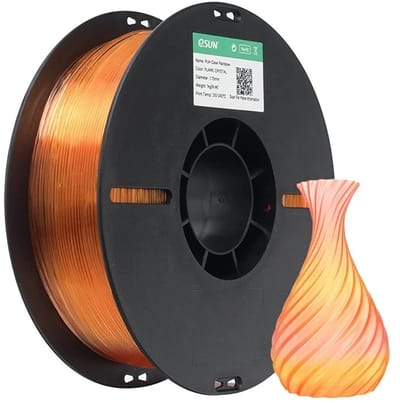 eSun PLA-Clear Rainbow Vlam kristal / Flame crystal - 1 kg - 1.75 mm - 3D printer en 3D pen filament