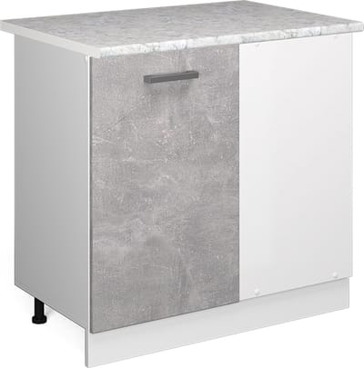 Vicco R-Line Hoekkast – 86 cm, WB Marmer Beton