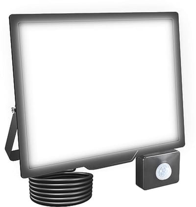 100W 10000 lm LED-schijnwerper met bewegingssensor en IP66 waterdicht voor buitenverlichting