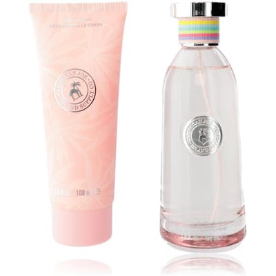 Ensemble Caribbean Joe: Island Supply Paradise Isle, Eau De Parfum, Pour Femmes, 100 ml + Island Supply Paradise Isle, Hydratante, Lait Corporel, 100 ml