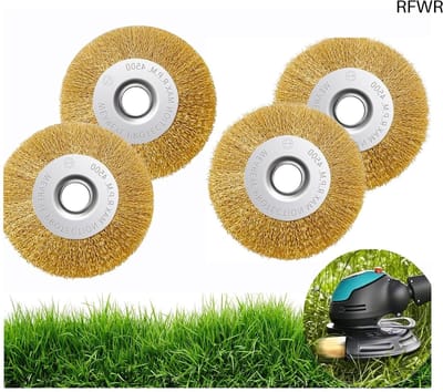RFWR® Voegenborstel Set - 4-delige Multibrush Accessoires voor Effectieve Onkruidbestrijding
