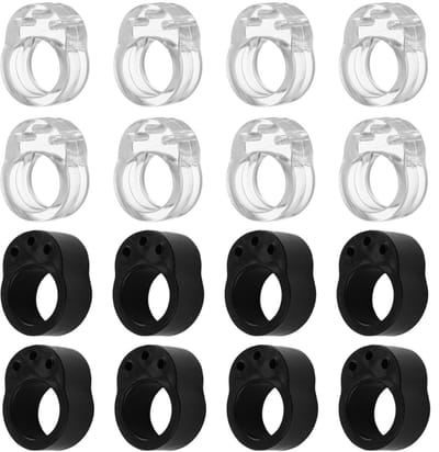 Dailygoods- Bumpers 16 Stuks - Deurgreep Bescherming - Wandbescherming - Deuraccessoires - Zacht PVC - Eenvoudig te Installeren - Deurgreepbescherming