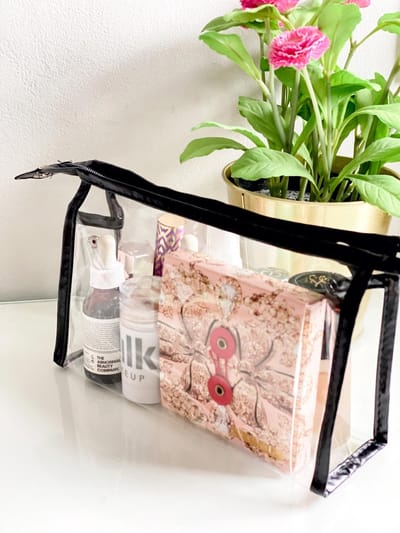 Transparante Toilettas, Transparante Beautycase, Doorzichtige toilettas, Doorzichtige Make-up tas, Transparante make-up tas, Pvc tas, Make-up tas, Transparante reistas, Cosmetica tas 22x7x14 CM