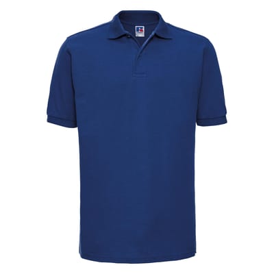 Russell Heren Ripple Collar & Manchet Poloshirt met korte mouwen (Helder Koninklijk)