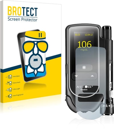 BROTECT - Screenprotector voor Accu-Chek Mobile - Folie Beschermfolie Beschermglas matte