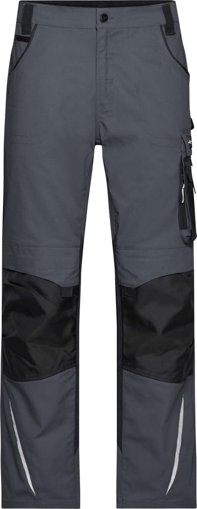James & Nicholson Workwear Carbongrijze werkbroek - 50