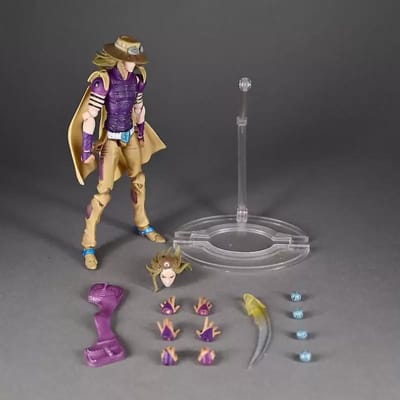 16cm Jojo's Bizarre Adventure Julius Caesar Zeppel PVC Figuur Actiepop Model Decoratie Standbeeld Verzamelspeelgoed Verjaardagscadeau paars