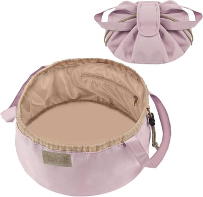Grote Capaciteit Make-up Tas met Trekkoord, Handige en Draagbare Make-up Organizer voor Dagelijks Gebruik (Flamingo, 1PCS, Vrouwen)