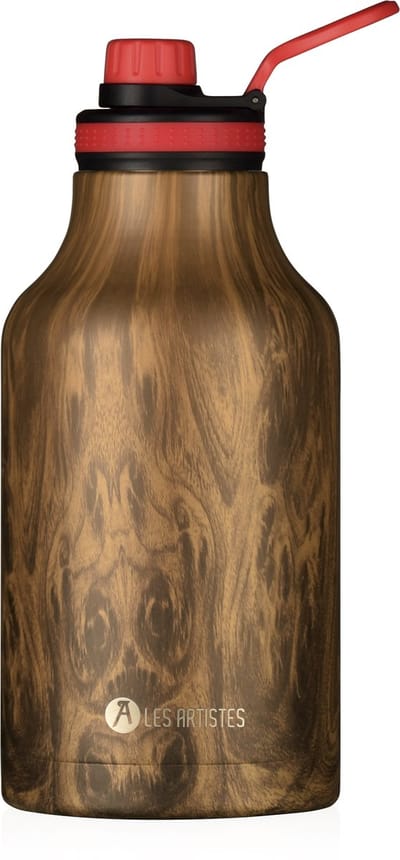 Les Artistes Paris - Drinkfles - Thermosfles 2.0 - 2000ml - Wood